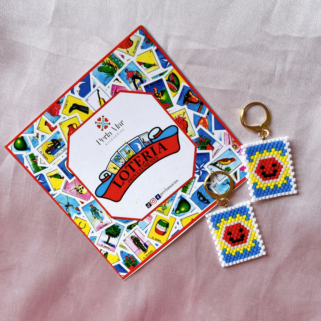 Aretes lotería mexicana