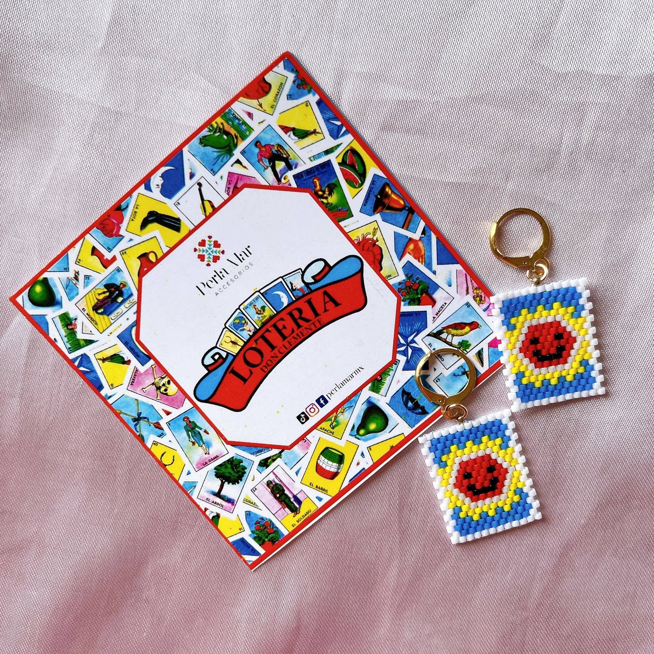 Aretes lotería mexicana