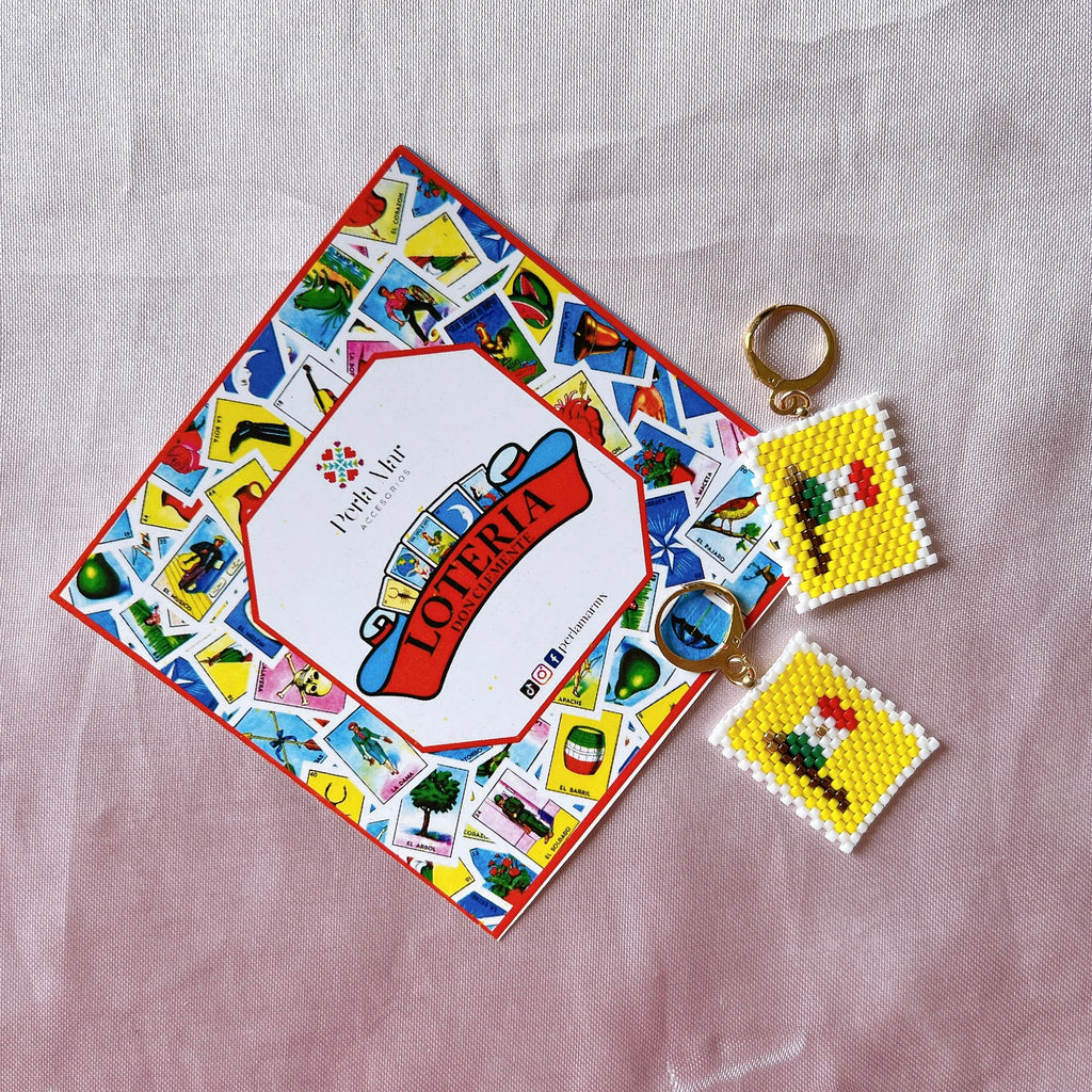 Aretes lotería mexicana