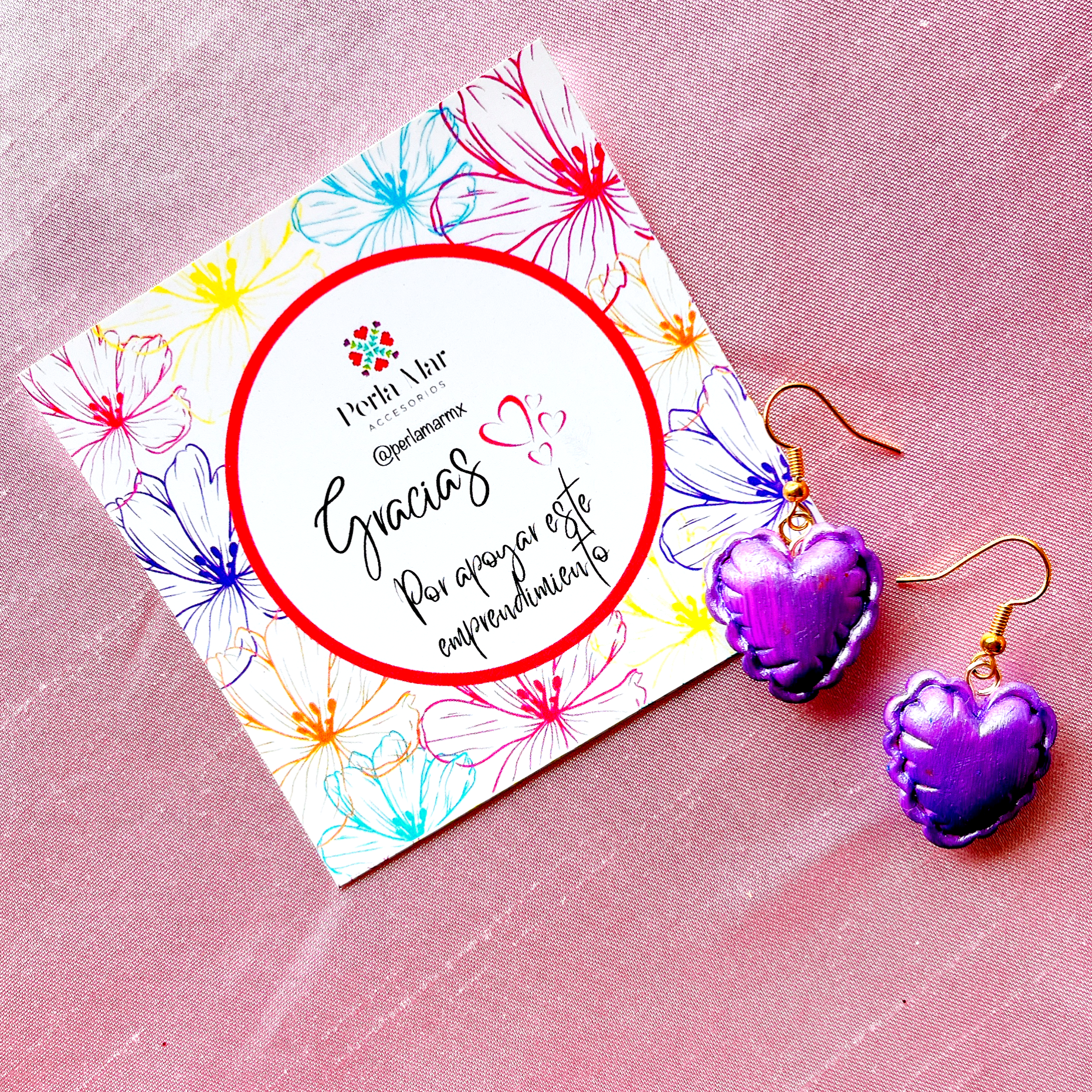 Aretes de pasta chicos