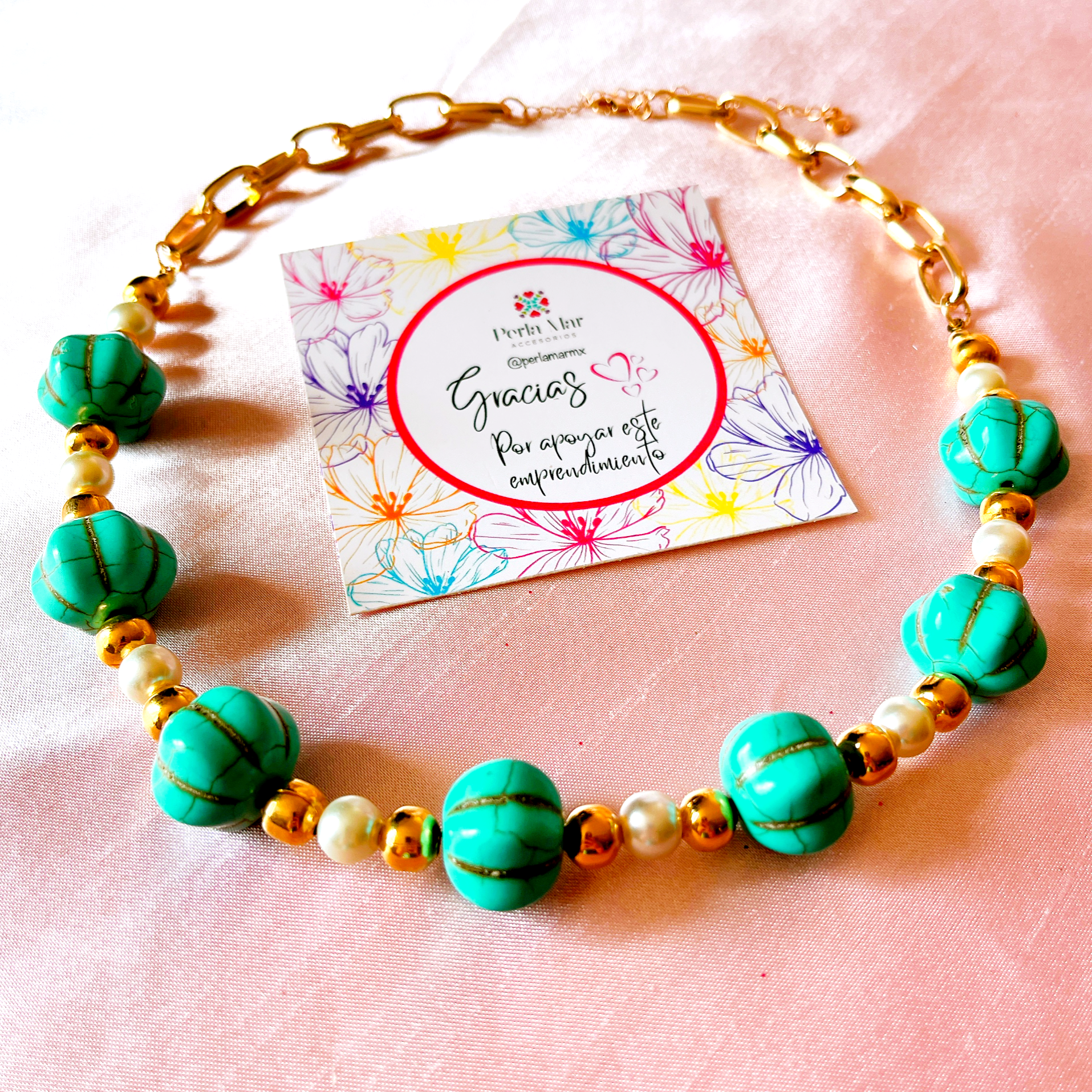 Maxi collares turquesa