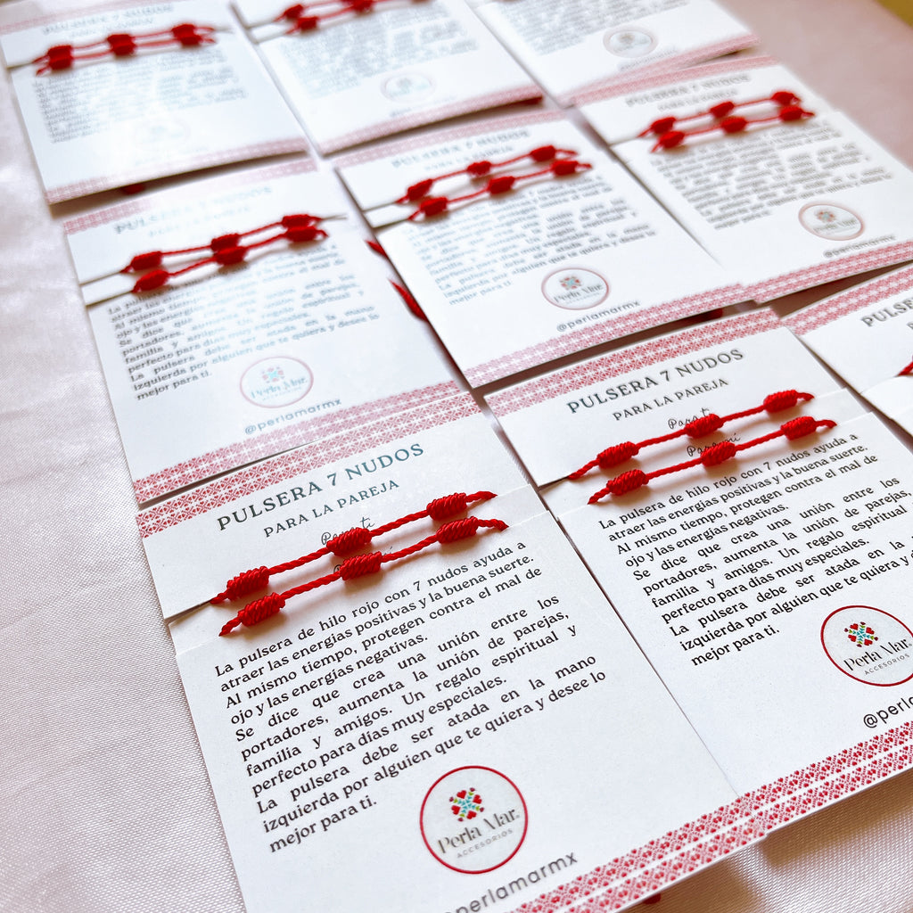 Dúo de pulseras 7 nudos
