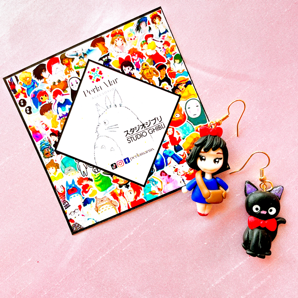 Aretes de pasta studio Ghibli