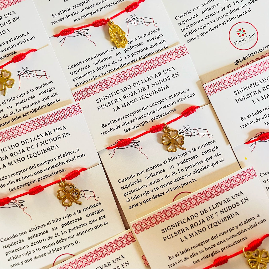 Pulsera 7 nudos con dije