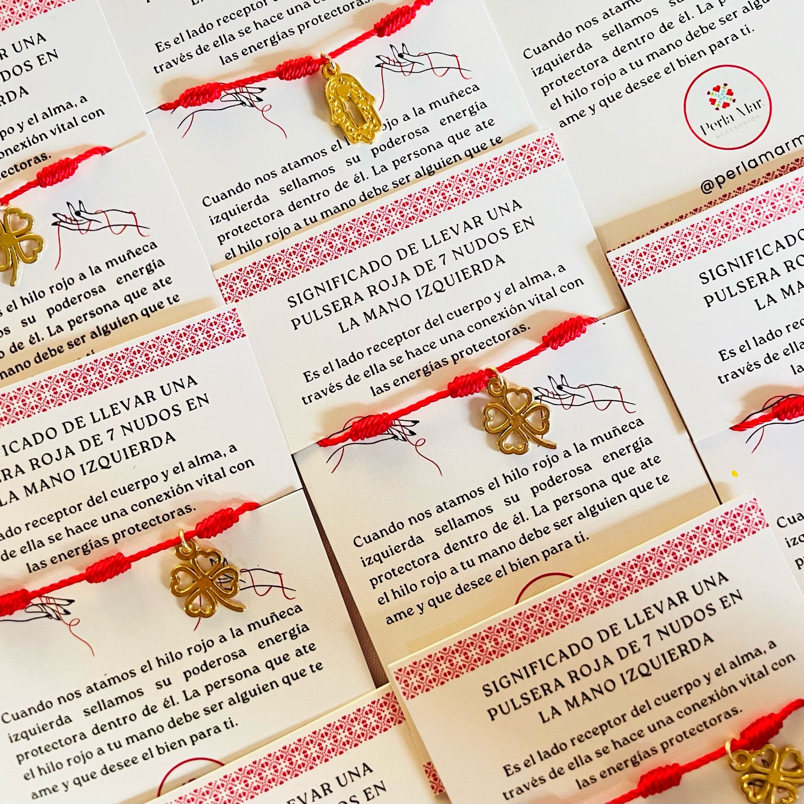 Pulsera 7 nudos con dije