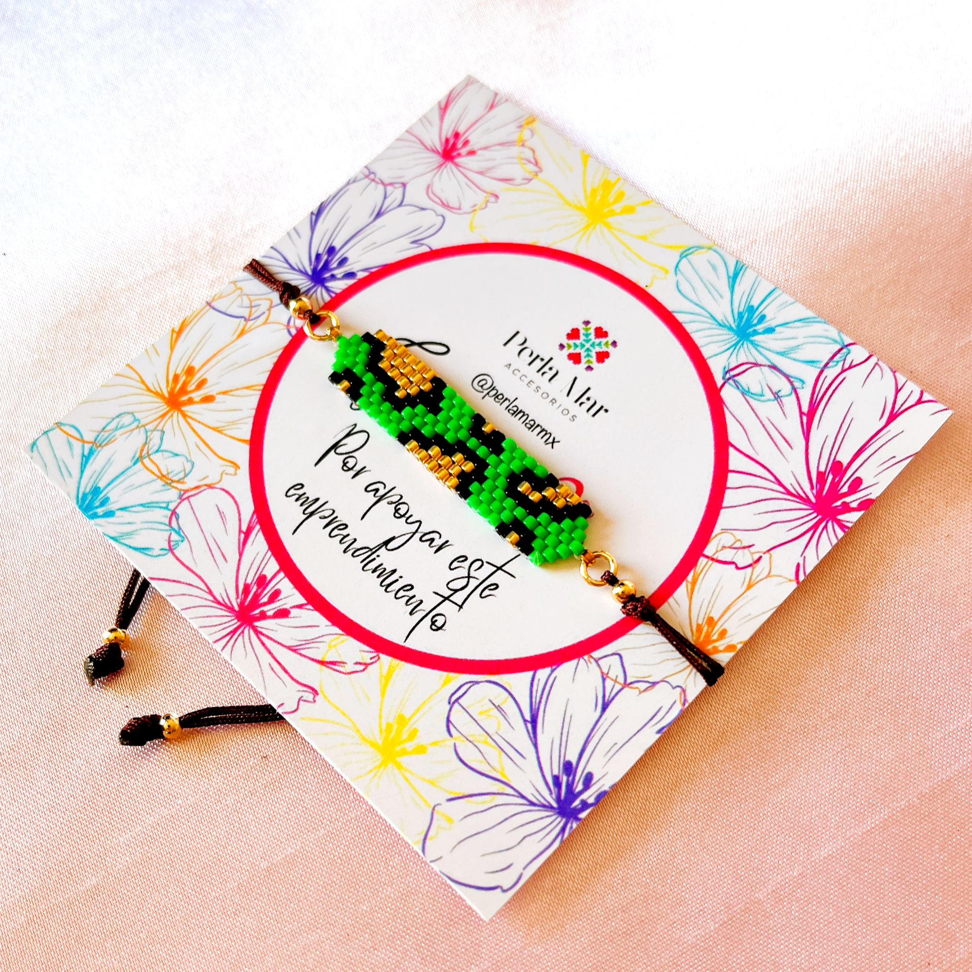 Pulsera peyote corta animal print