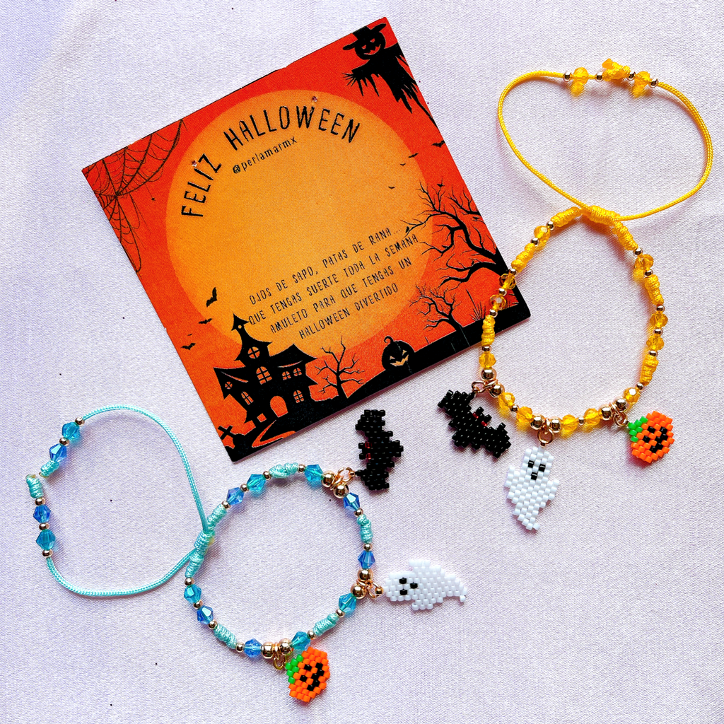 Pulsera Halloween 3 dijes