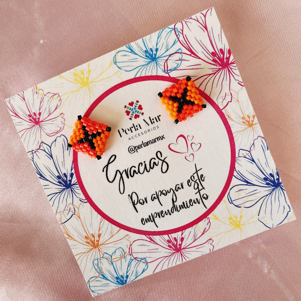 Aretes Cuadrados Miyuki