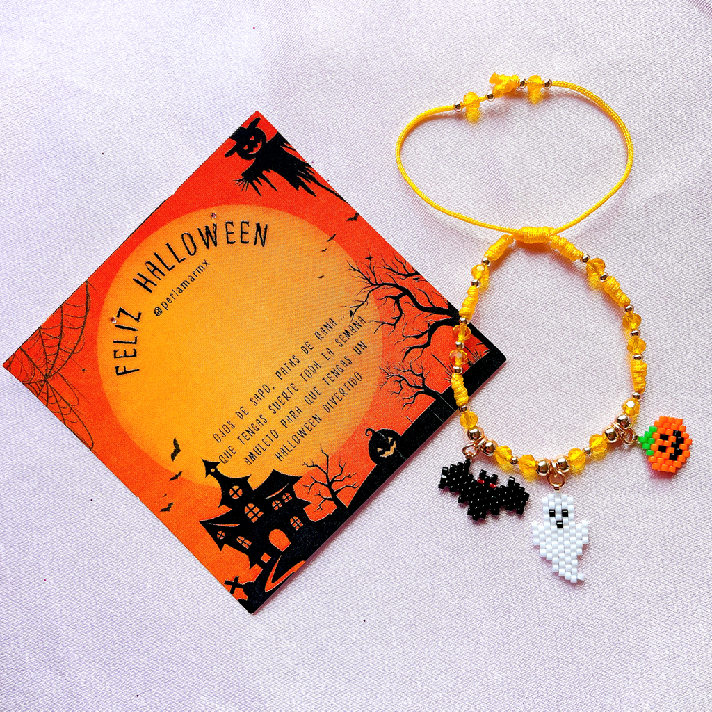 Pulsera Halloween 3 dijes