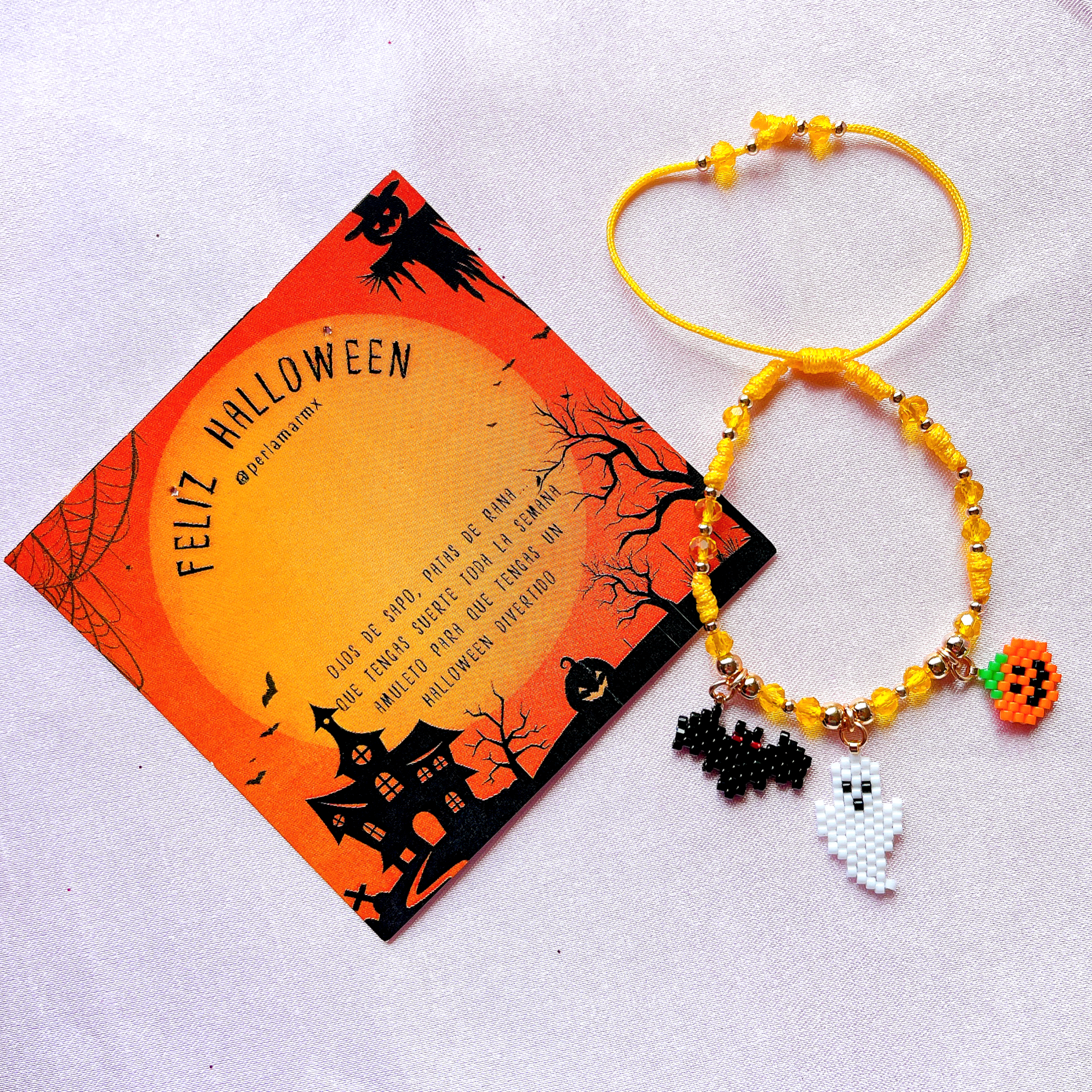 Pulsera Halloween 3 dijes