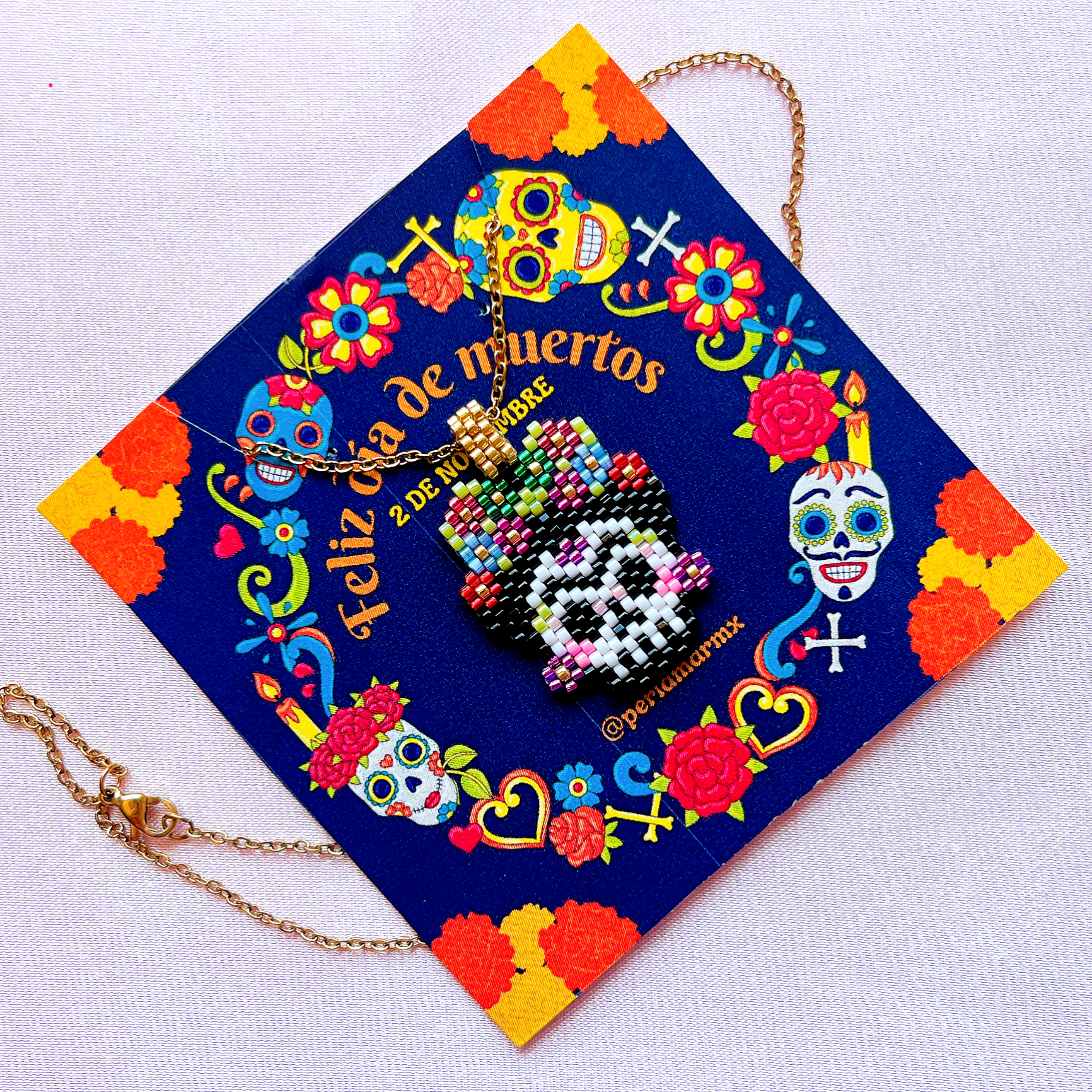 Collar calavera Frida