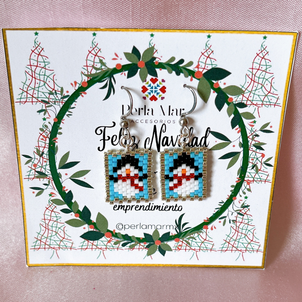 Aretes navideños mini