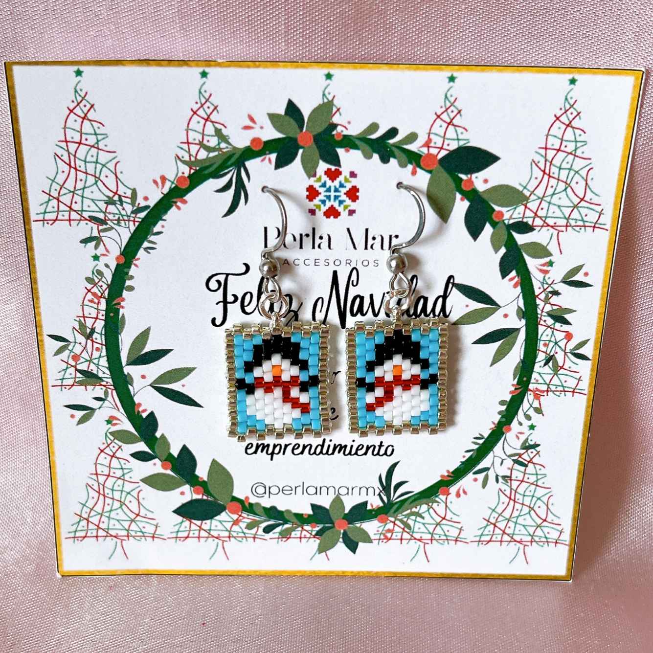 Aretes navideños mini