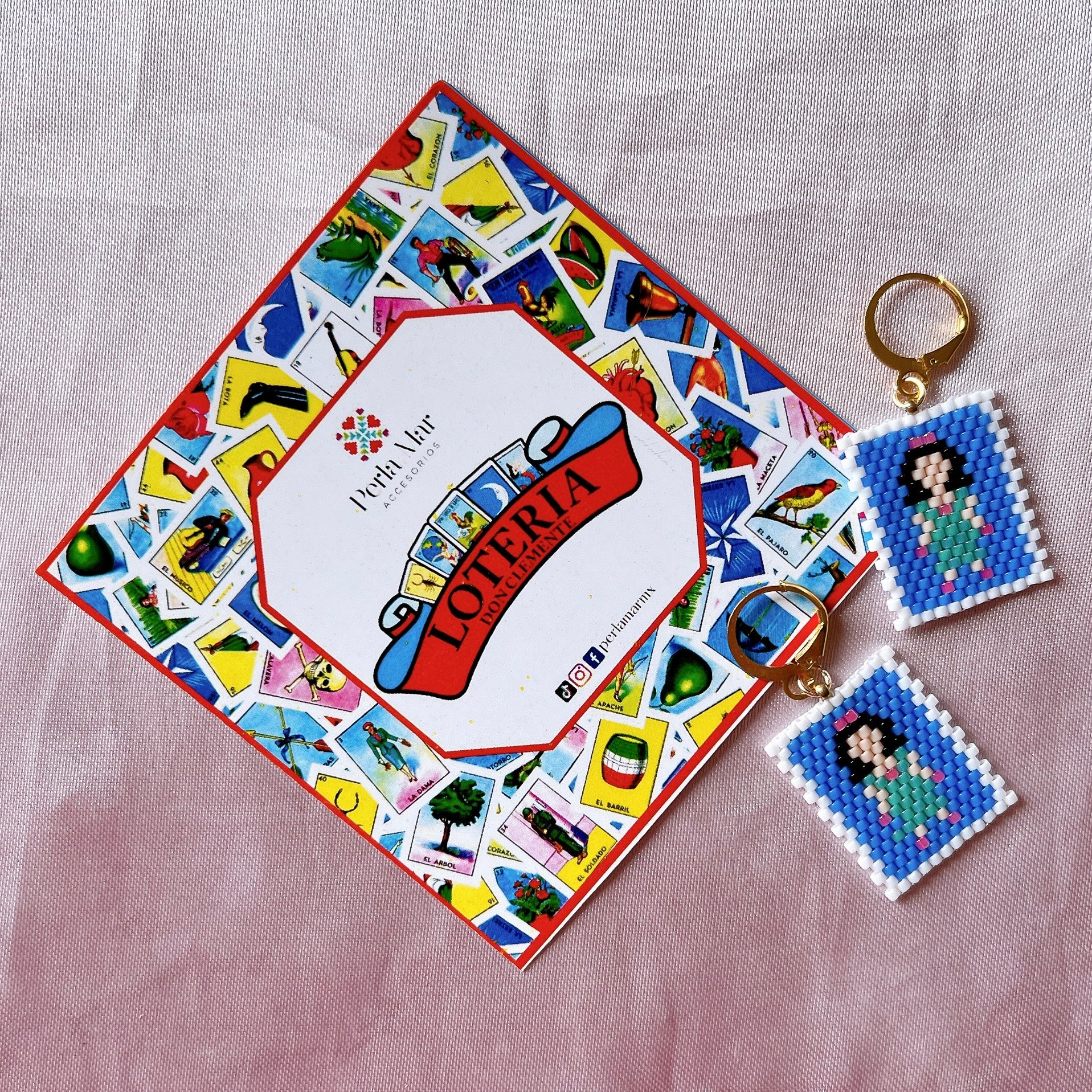 Aretes lotería mexicana