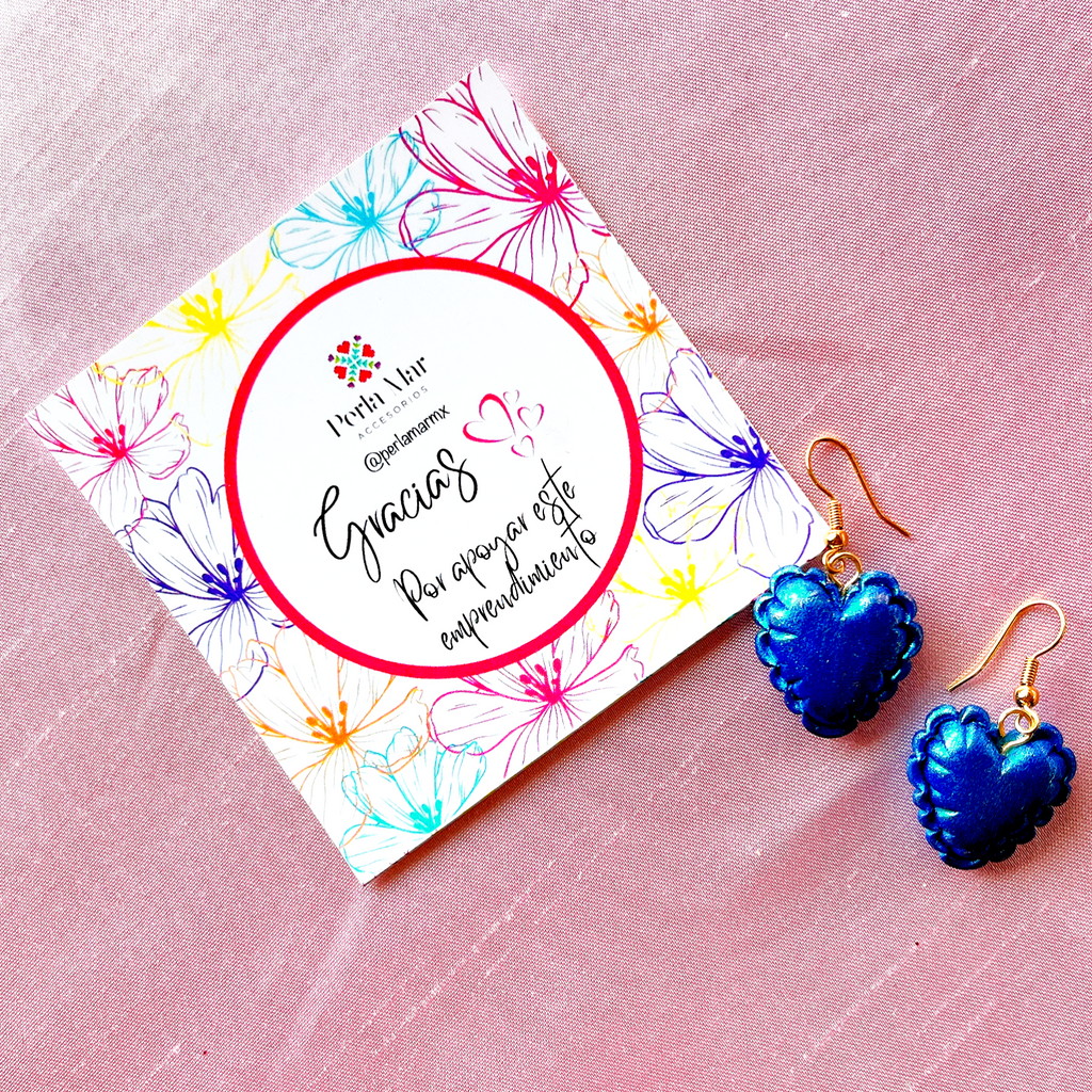 Aretes de pasta chicos