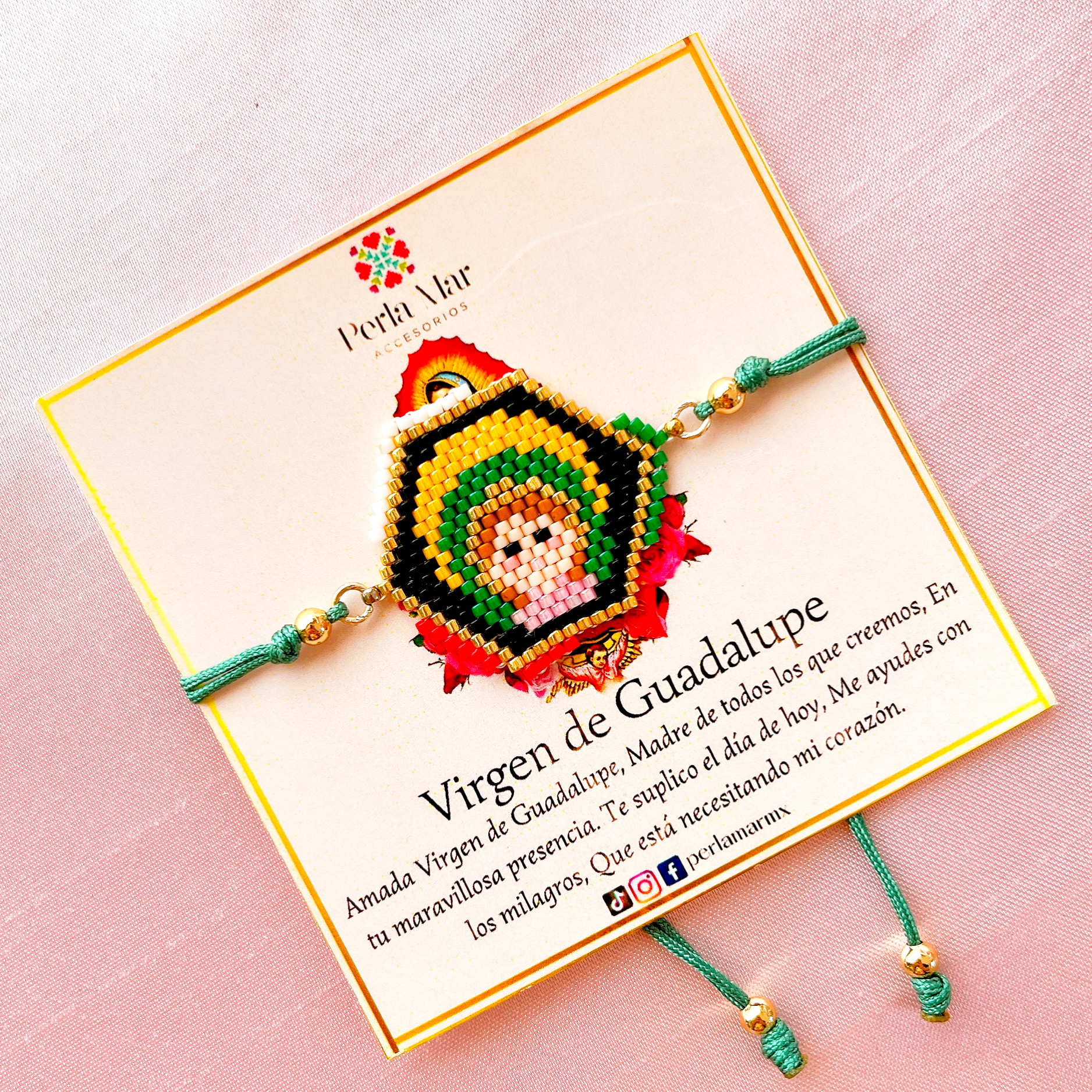 Pulsera virgen de Guadalupe carita