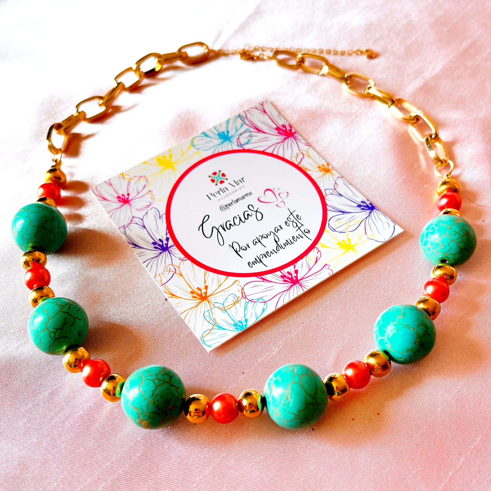 Maxi collares turquesa