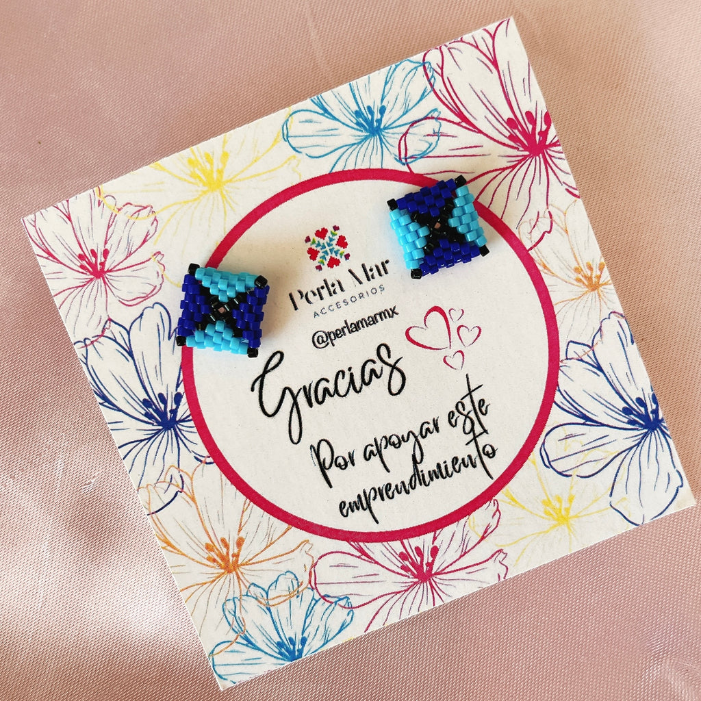 Aretes Cuadrados Miyuki