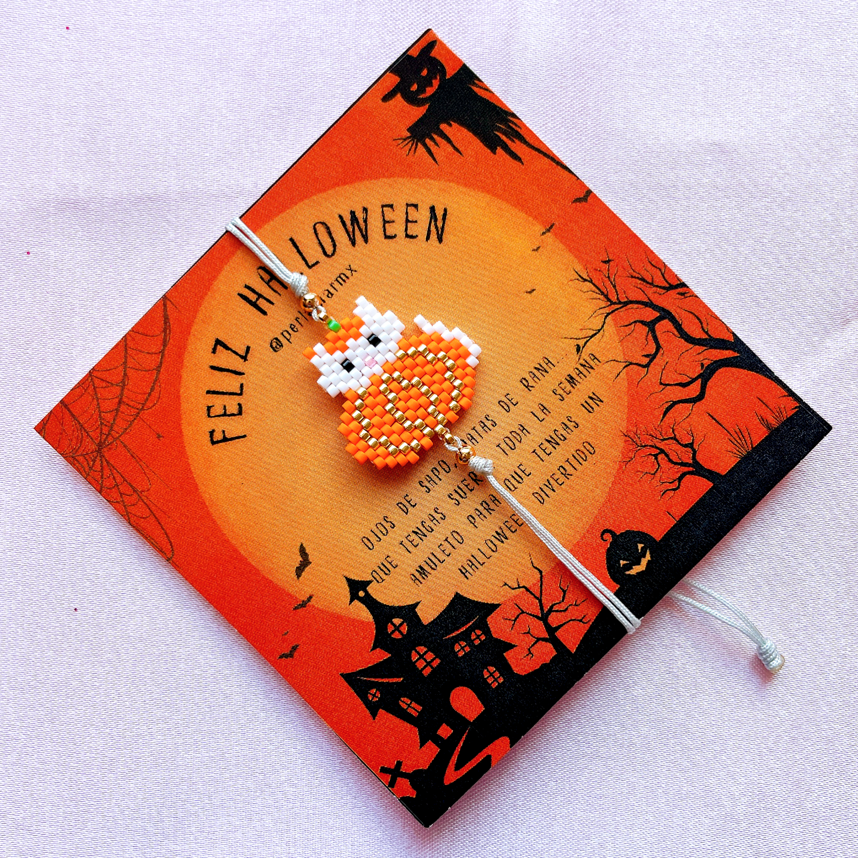 Pulsera gatito con calabaza