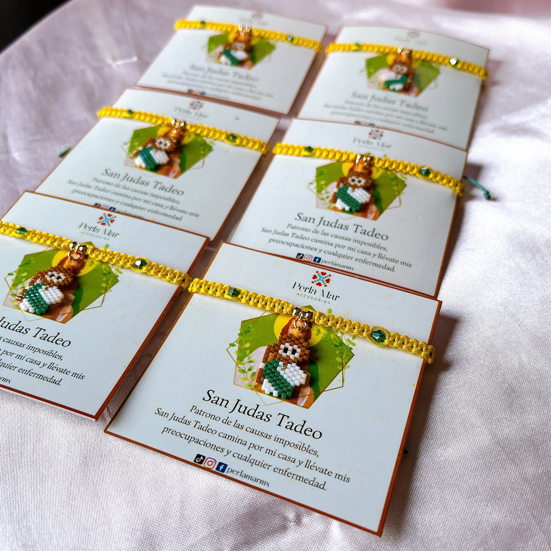 Pulsera San Judas Mediano horizontal tejida