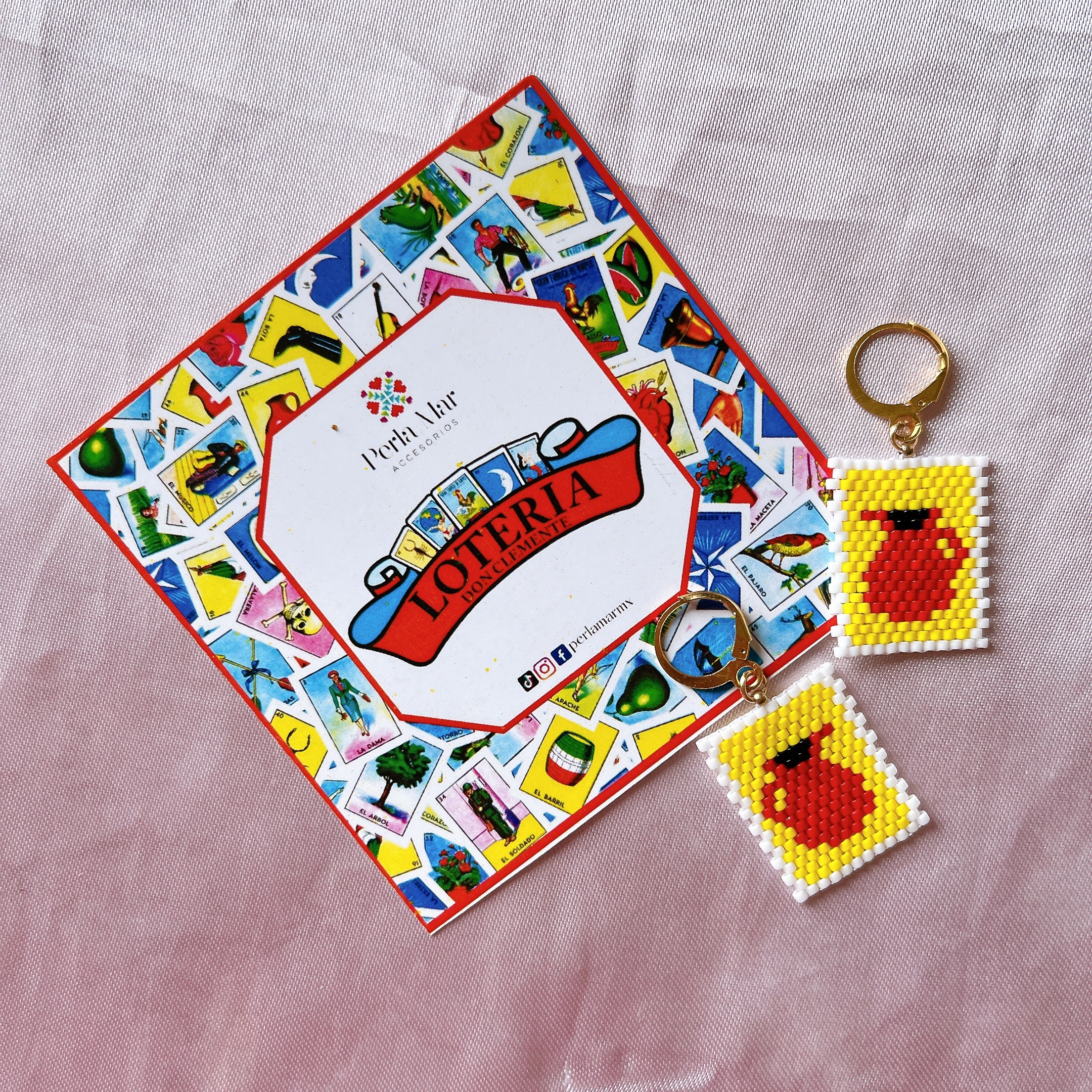 Aretes lotería mexicana