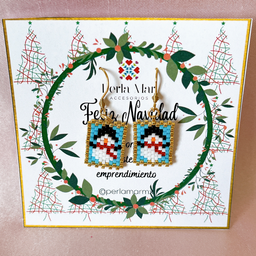 Aretes navideños mini