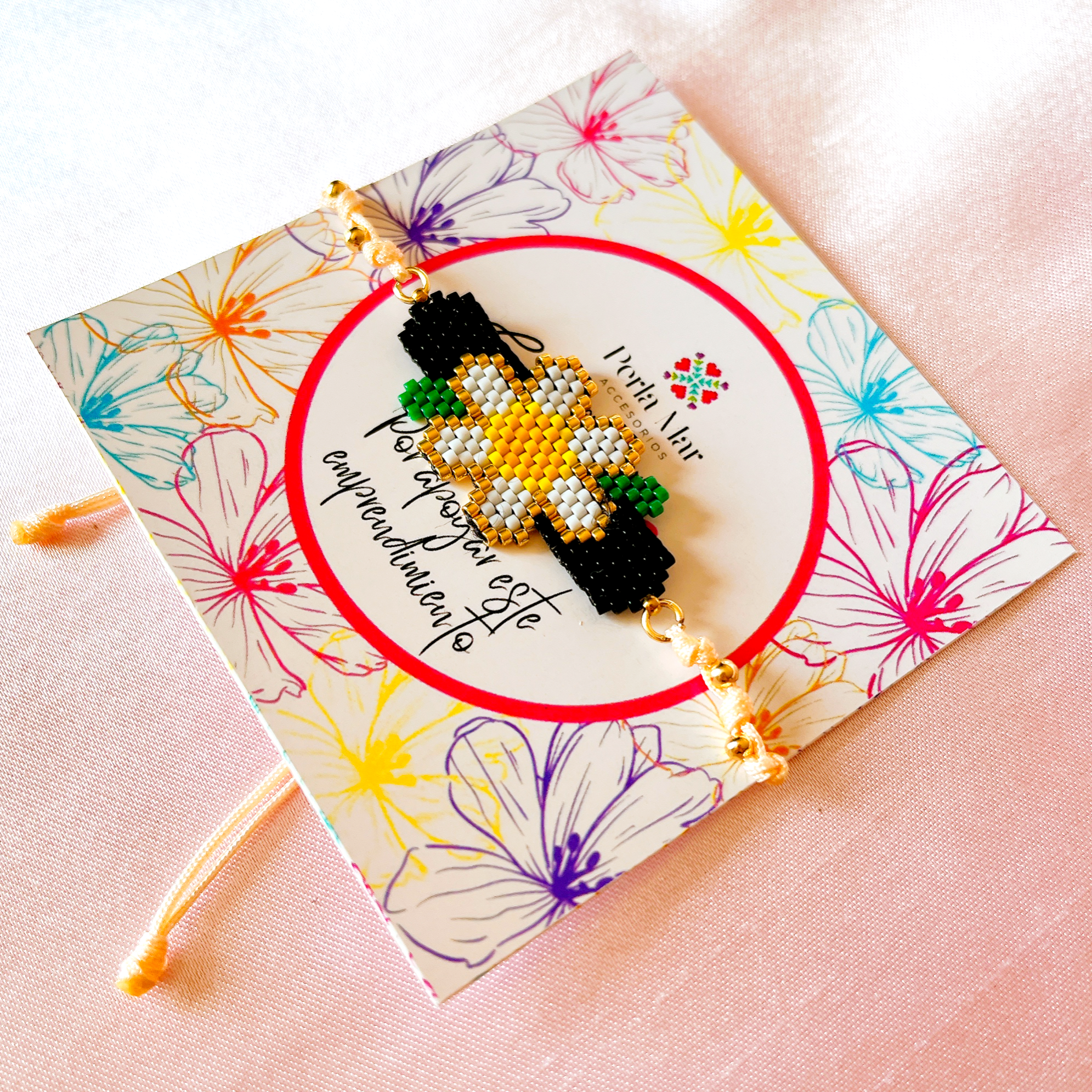 Pulsera flor peyote