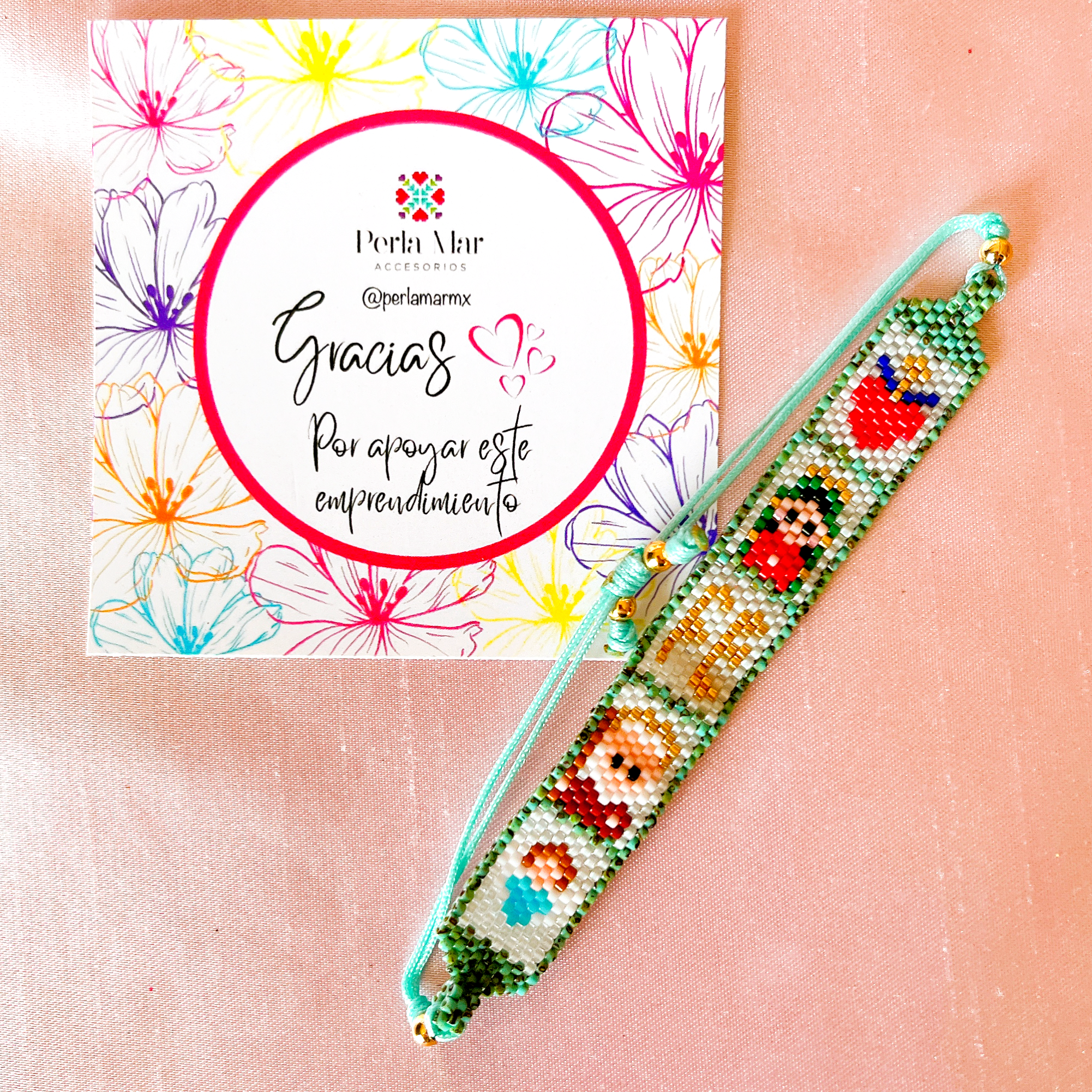 Pulsera santitos peyote