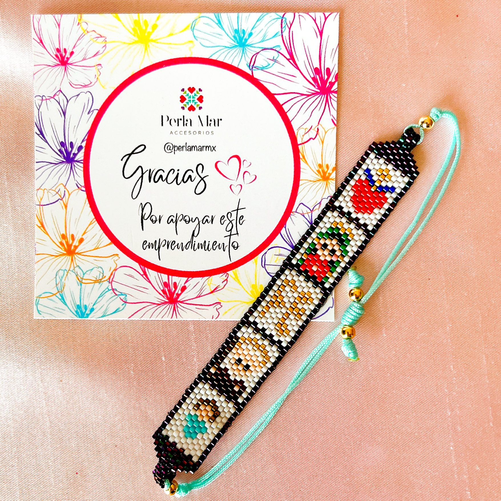 Pulsera santitos peyote