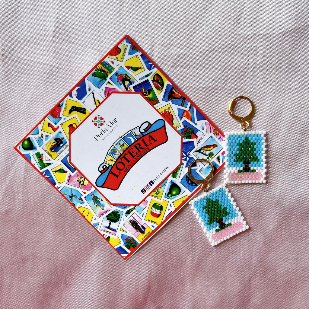 Aretes lotería mexicana