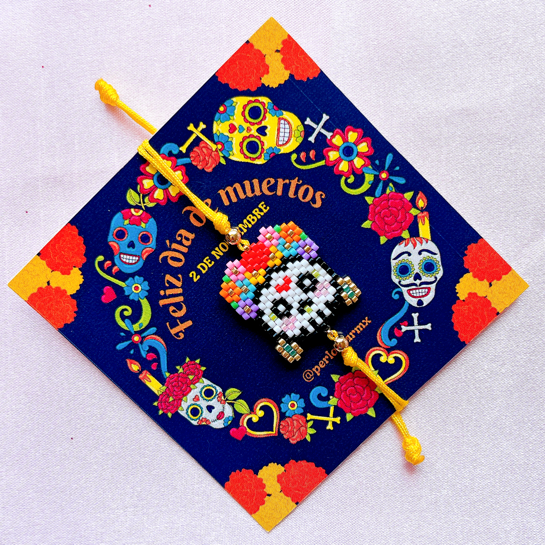 Pulsera calavera prehispánica