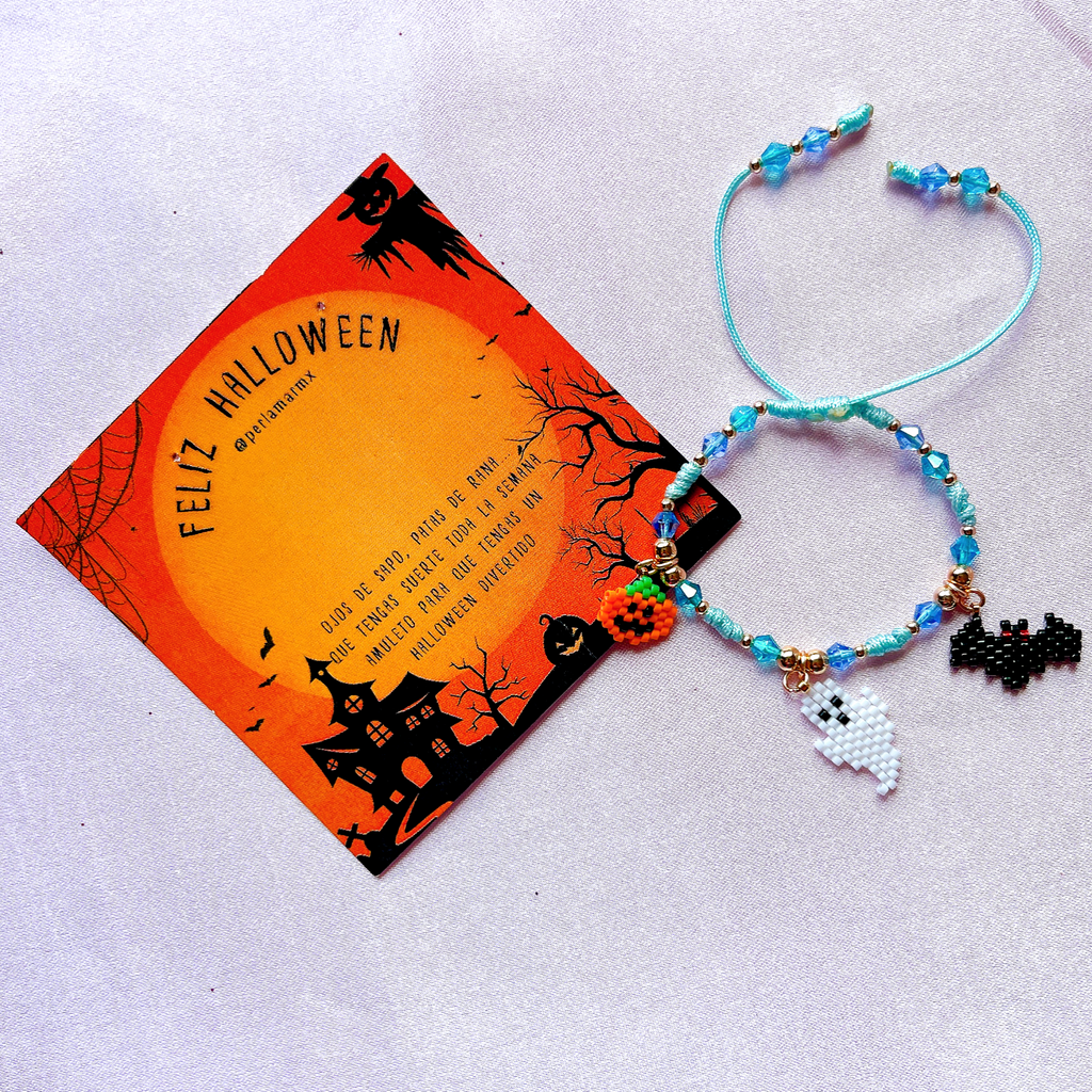 Pulsera Halloween 3 dijes