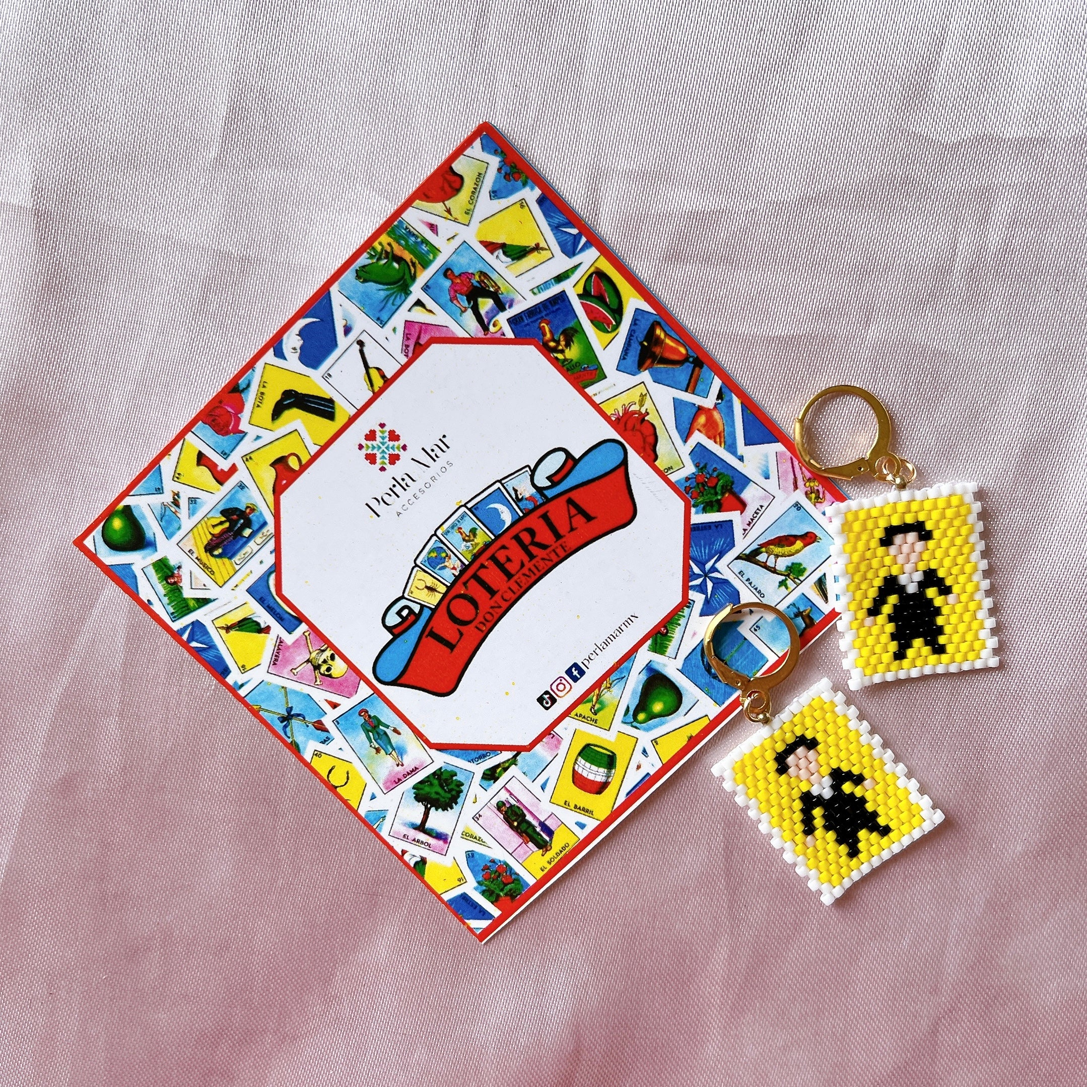 Aretes lotería mexicana