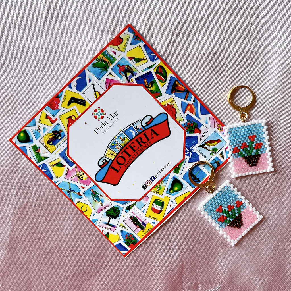 Aretes lotería mexicana