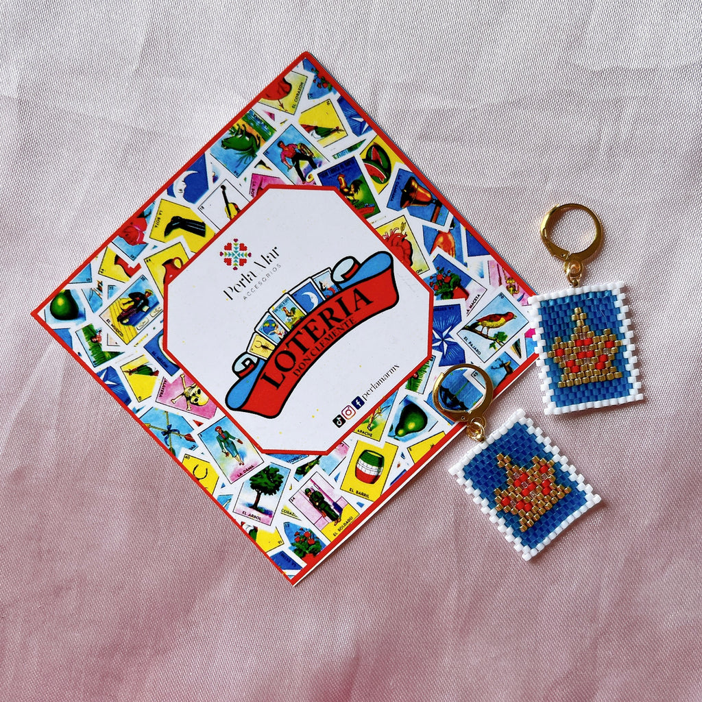 Aretes lotería mexicana