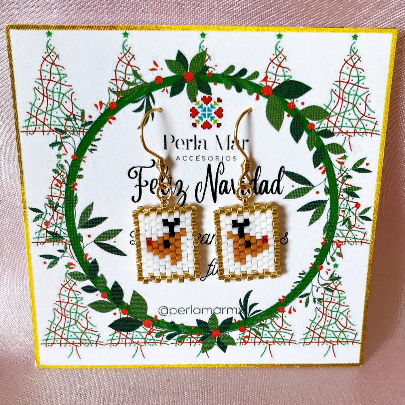 Aretes navideños mini