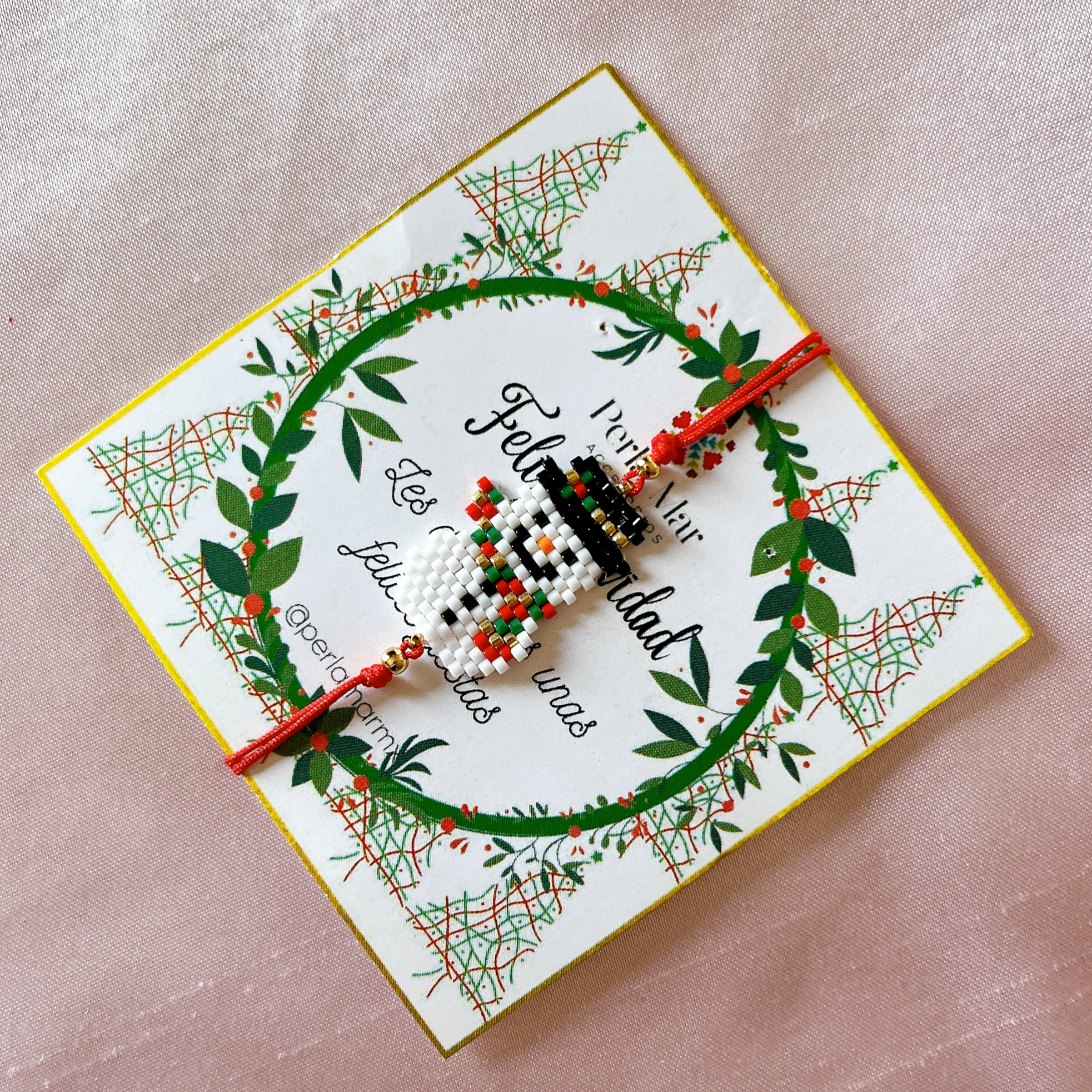 Pulsera muñeco de nieve