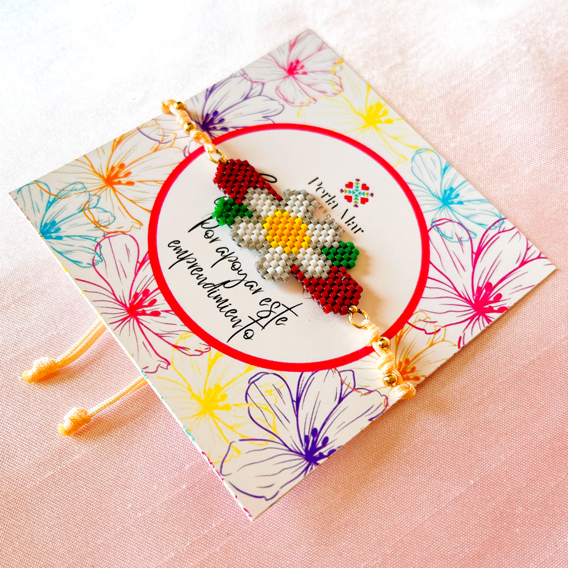 Pulsera flor peyote