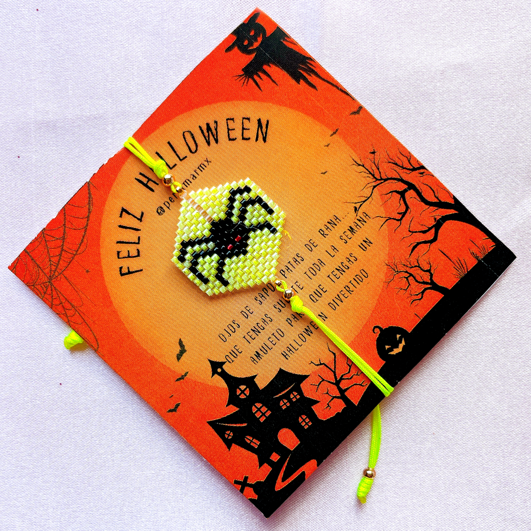 Pulsera araña hexágono