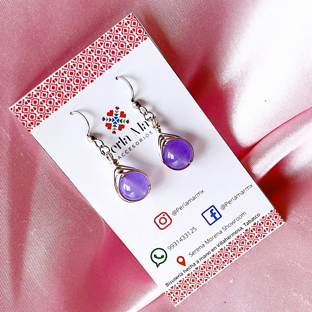 Aretes ágatas