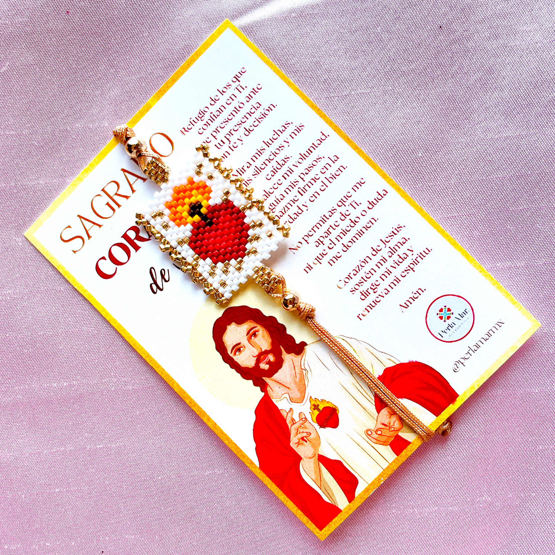Pulsera sagrado corazón escapulario