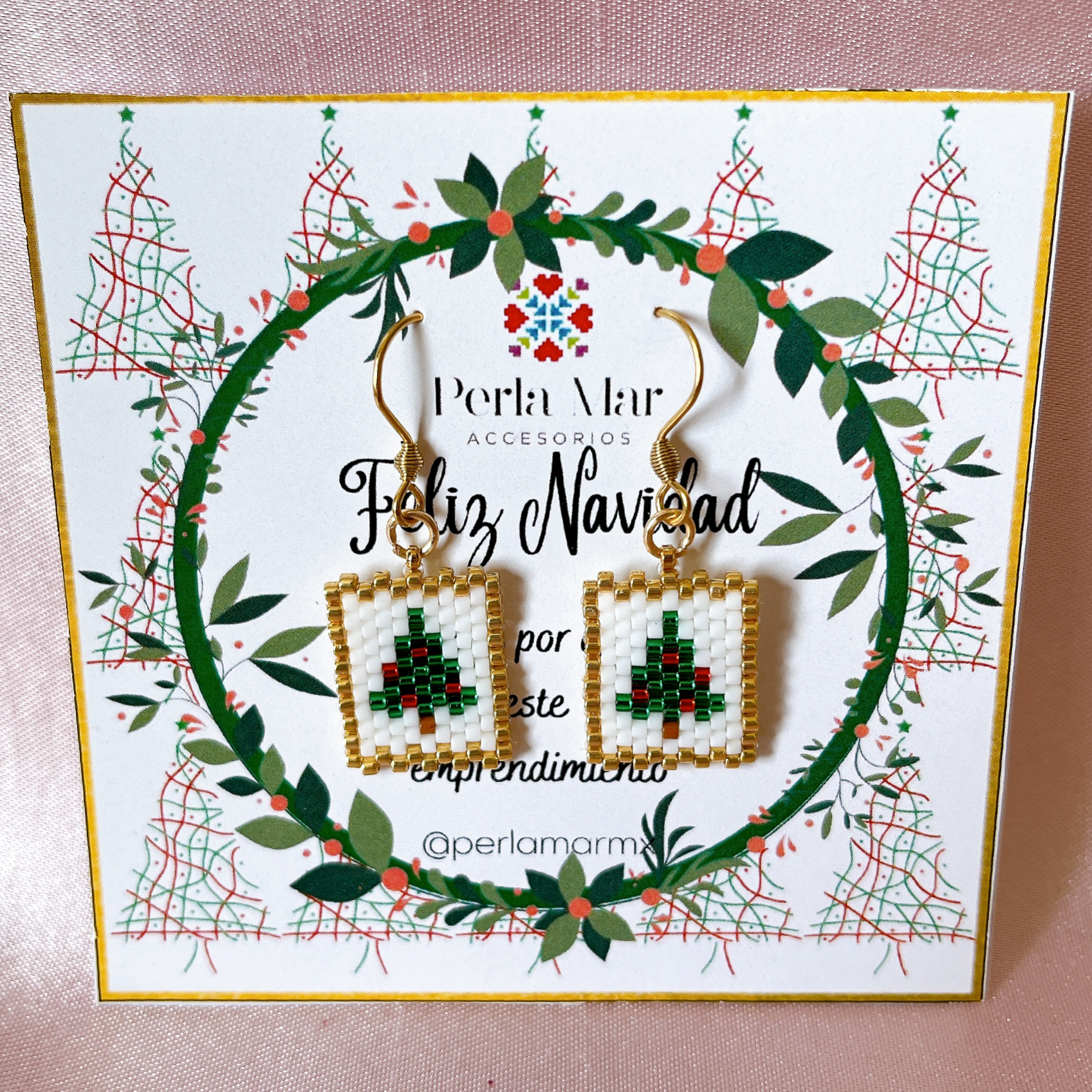 Aretes navideños mini