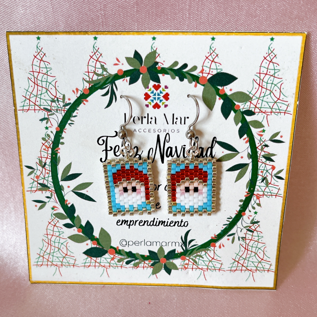 Aretes navideños mini